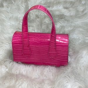 mini pink handbag